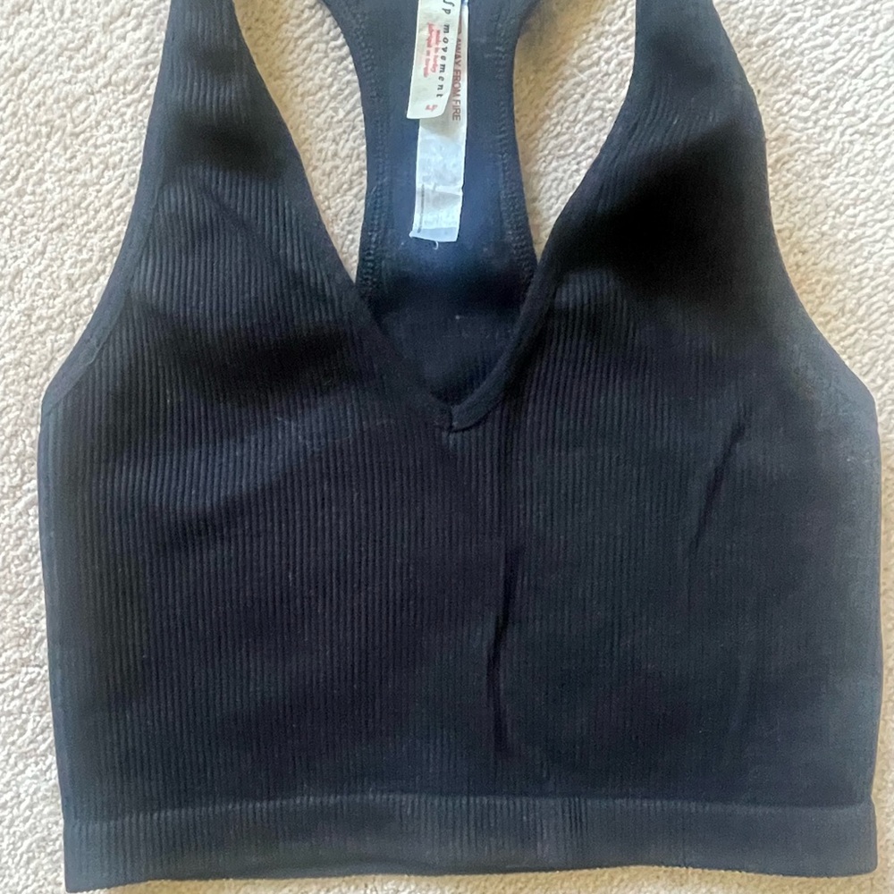 FP Movement Black Ribbed Tank Top - Picture 3 of 3